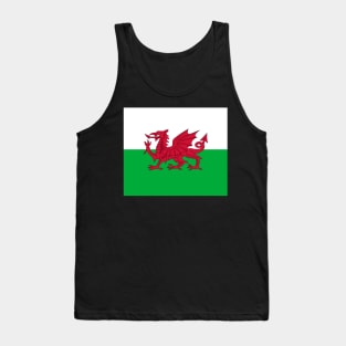Wales (Cymru) - The Welsh Dragon Flag - Plain and Simple Tank Top